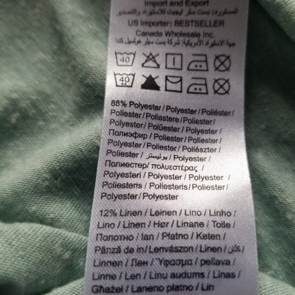 Green Long Sleeved Scoop Neck Top - Picture 2 of 3